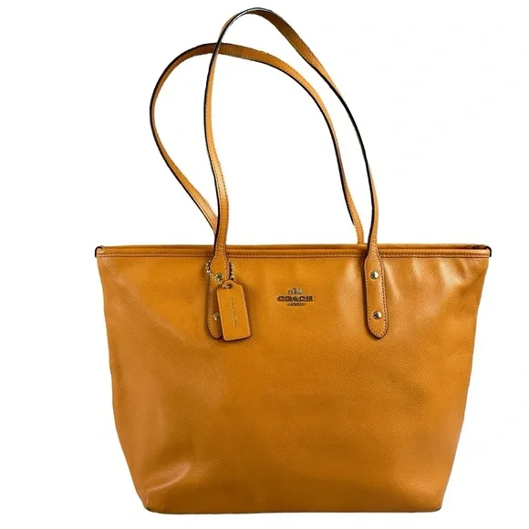 Coach mustard yellow handbag shop